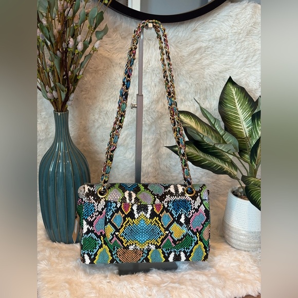 NWT 3am Forever Graffiti Snakeskin Bag - Picture 6 of 16